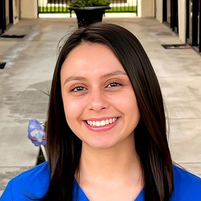 Traffic Cop Alyssa Ruiz Smiling In Scrubs