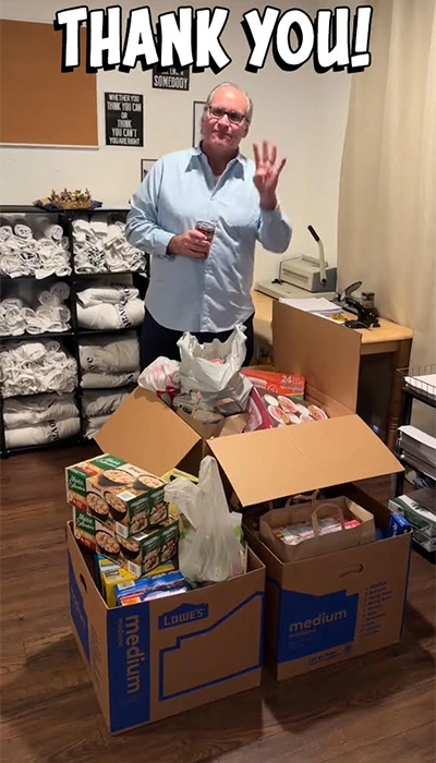 Thanksgiving Food Drive Thank You